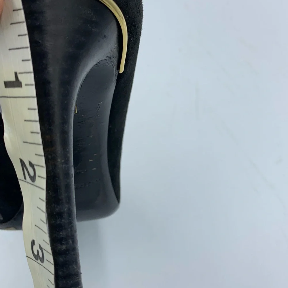 Burberry Metal Bar Hampden Fringe Black Pump